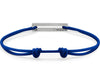 perforated electric blue cord bracelet le 1.7g